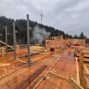Residential framing project by Glasser Brothers Construction - 17