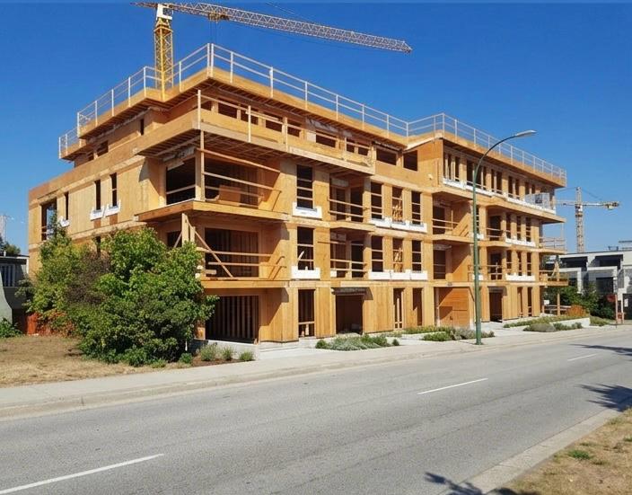 Residential framing Condos by Glasser Brothers Construction BC